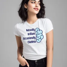 Storeily Women Typography Printed Round Neck T-shirt-image-13