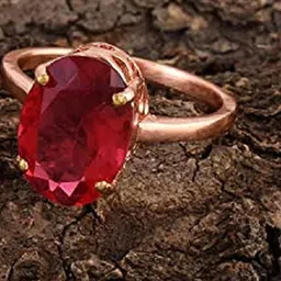 missmister RoseGoldplated Brass Faux Ruby Fingerring Manik Men Jewellery Women-picture-14