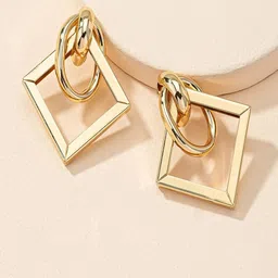 DressBerry Gold-Plated Contemporary Studs-image-0