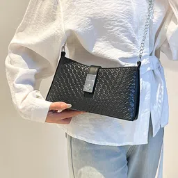 StyleCast Women Textured One Handle Sling Bag with Quilted image 5