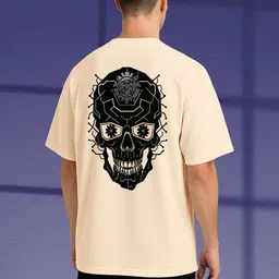 BUYTHATTRENDZ Men Graphic Printed Round Neck Oversized T-shirt-picture-36