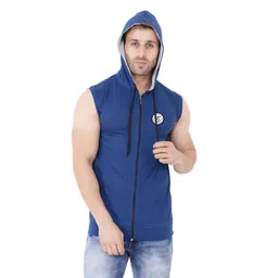 BEYOU FASHION Hooded Sleeveless Applique Slim Fit T-shirt-image-64