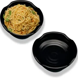 zido (Pack of 4) Dahi Bhalla/Chat/Papdi/Fruit Chat/Snacks/Appetizer/Dessert Plate Sizzler Tray image 3