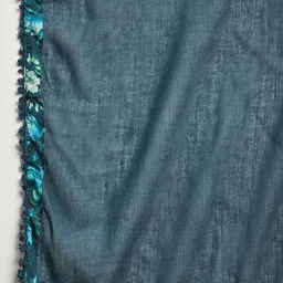 CHETI Women Floral Printed Thread Work Pleated Anarkali Kurta with Trousers & Dupatta image 3