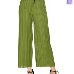 Brainbees Women Pack of 2 Palazzos-image-9