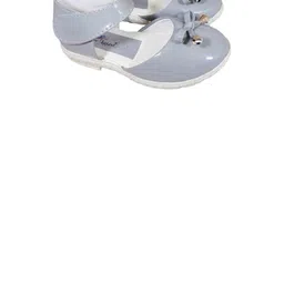 NEW LATEST Girls Grey Shoe Type Leather Sandals With Bow Detailing-picture-21