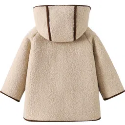 Hopscotch Kids Girls Beige Polyester Playful Animal Long Sleeves Coat-picture-41