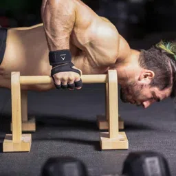 arrowmax Non-Slip Palm Silicone with wrist support weight lifting Gym & Fitness Gloves image 5