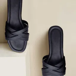 K Footlance Women Strappy Open Toe Flats-image-0