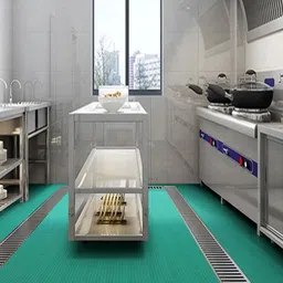 AMRO BEAUTILITY NEEDS Green Textured Anti-Skid Floor Mats image 4