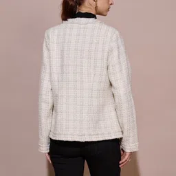 Style Island Women Lightweight Woven Jacket image 4