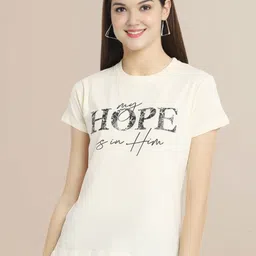 Metronaut Women Typography Printed Round Neck Cotton T-shirt-picture-21