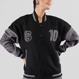 The Roadster Lifestyle Co Oversized Jackets with Ribbed Cuffs-picture-24