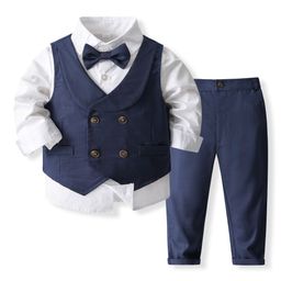StyleCast x Revolte Boys Pure Cotton Shirt With Trouser & Waistcoat-picture-42