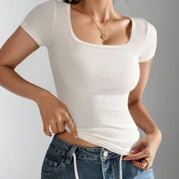 nalax designs Casual Regular Sleeves Solid Women White Top-picture-37