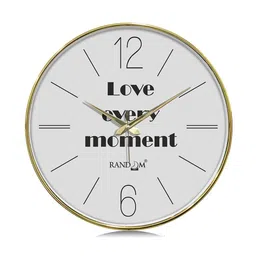 RANDOM Multicoloured & Gold-Toned Printed Contemporary Wall Clock-picture-27