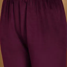 Valles365 by S.C. Women Solid Velvet Night suit image 3