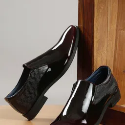 Kosher Men Round Toe Formal Slip-On Shoes-picture-22