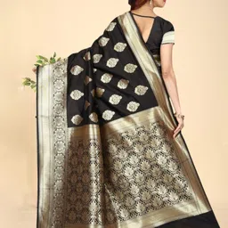 MORDEN MUSE Woven Design Zari Banarasi Saree image 3
