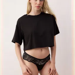 Trendyol Women Pack of 3 Self Design Basic Briefs-image-63