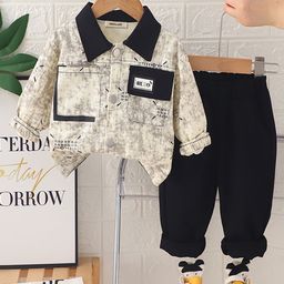 INCLUD Boys Abstract Printed Shacket With Pants Set-picture-7