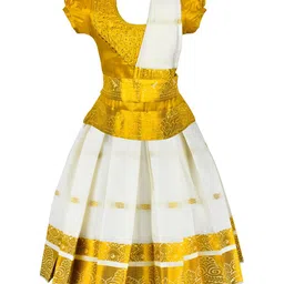 AMIRTHA FASHION Girls Embroidered Ready to Wear Lehenga & Blouse With Dupatta-picture-42