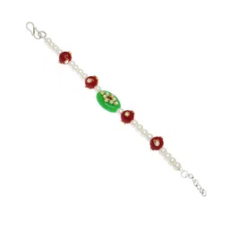 SANAA CREATIONS Unisex Artificial Stones Studded Antique Charm Bracelet image 2