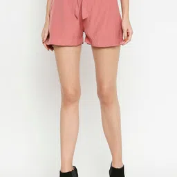 Kraus Jeans Women Regular Fit High-Rise Tencel Shorts-picture-25