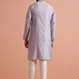 KISAH Men Regular Kurta with Trousers image 3