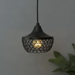 homesake Glossy Black Hanging Goblet Light, Ceiling Light, Nordic E27 Pendant Pendant Lamp Ceiling Lamp image 5
