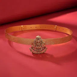 Yellow Chimes Studded Waist Chain Saree Accessories-image-8