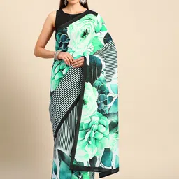 BUTA BUTI Floral Pure Cotton Saree-picture-25