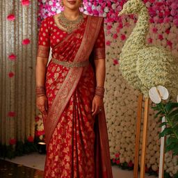 VILLE FASHION Woven Design Zari Art Silk Kanjeevaram Saree-picture-47