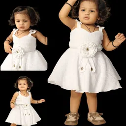 Satjal Fab Girls Crepe A-Line Dress image 4