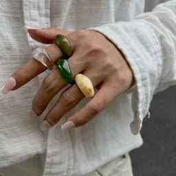 StyleCast x Revolte Women Resin Finger Ring image 4