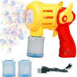 toyco 15 Holes Unlimited Bubble Machine RECHARGEABLE Toy Gun with Two Refill Bottles Guns & Darts-picture-23