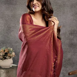 Satrani Woven Design Zari Kanjeevaram Saree image 4