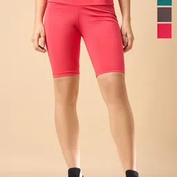 COLOR CAPITAL Women Pack of 4 Ankle-Length Fly Dry Cycling Shorts-picture-34