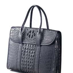 Calvadoss Men Textured Leather Laptop Bag image 2