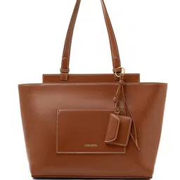 MIRAGGIO Women PU Structured Tote Bag image 4