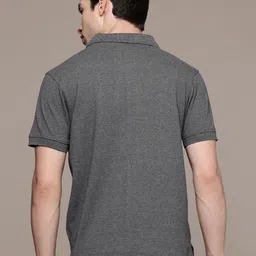 Moda Rapido Men Pack Of 2 Solid Polo Collar Regular Fit Cotton T-shirts image 4