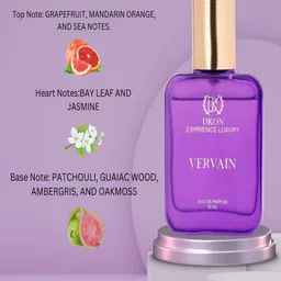 DKON Luxury Vervain Long Lasting Eau De Perfume - 50 ml image 3