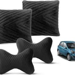 mockhe Black Velvet Car Pillow Cushion for Nissan-picture-15