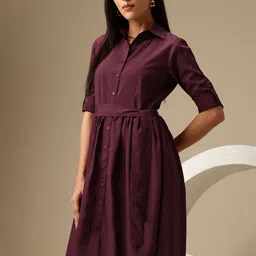 Chemistry Crepe Shirt Dress-picture-19