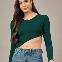 The Roadster Lifestyle Co Ribbed Long Sleeves Top-image-63