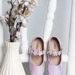 toothless Girls Floral Pearls Embellished Ballerinas-picture-41