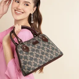 Anouk Floral Print Handheld Bag-picture-11