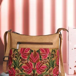 EVEDA Women Floral Printed Structured Sling Bag-picture-34