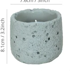 TIED RIBBONS Grey & White Wind Chime Scented 14 -16 Hours Burn Time Jar Candle image 3