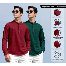 ZELINCO Men Chikankari Kurta image 5